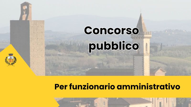 Vinci, al via un concorso per funzionario amministrativo da destinare all’ufficio tributi