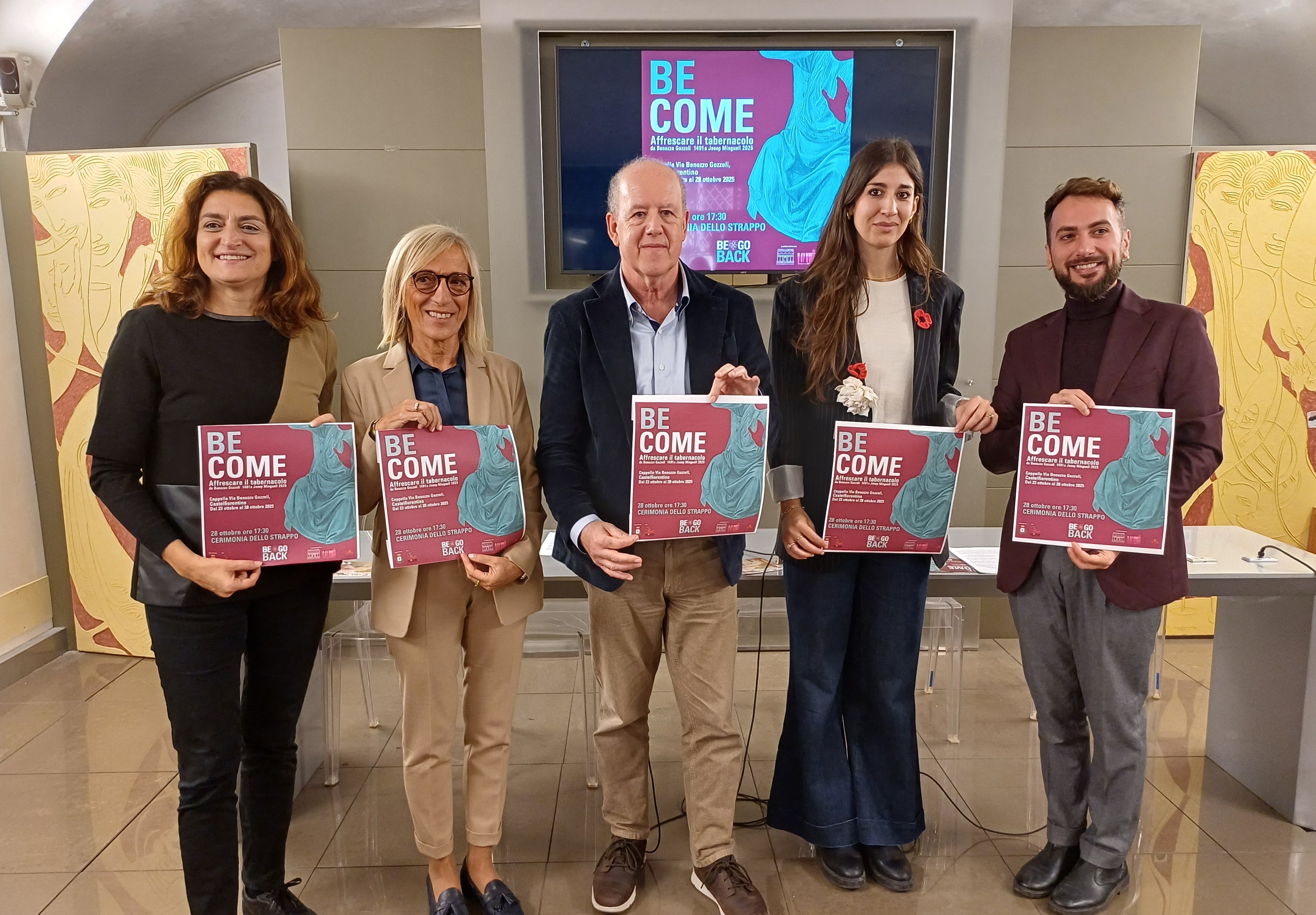 Be.Go. Back 2025, l’affresco di Josep Minguell nella Cappella di via Benozzo Gozzoli a Castelfiorentino (Foto Daniela Mencarelli - Met Ufficio Stampa)