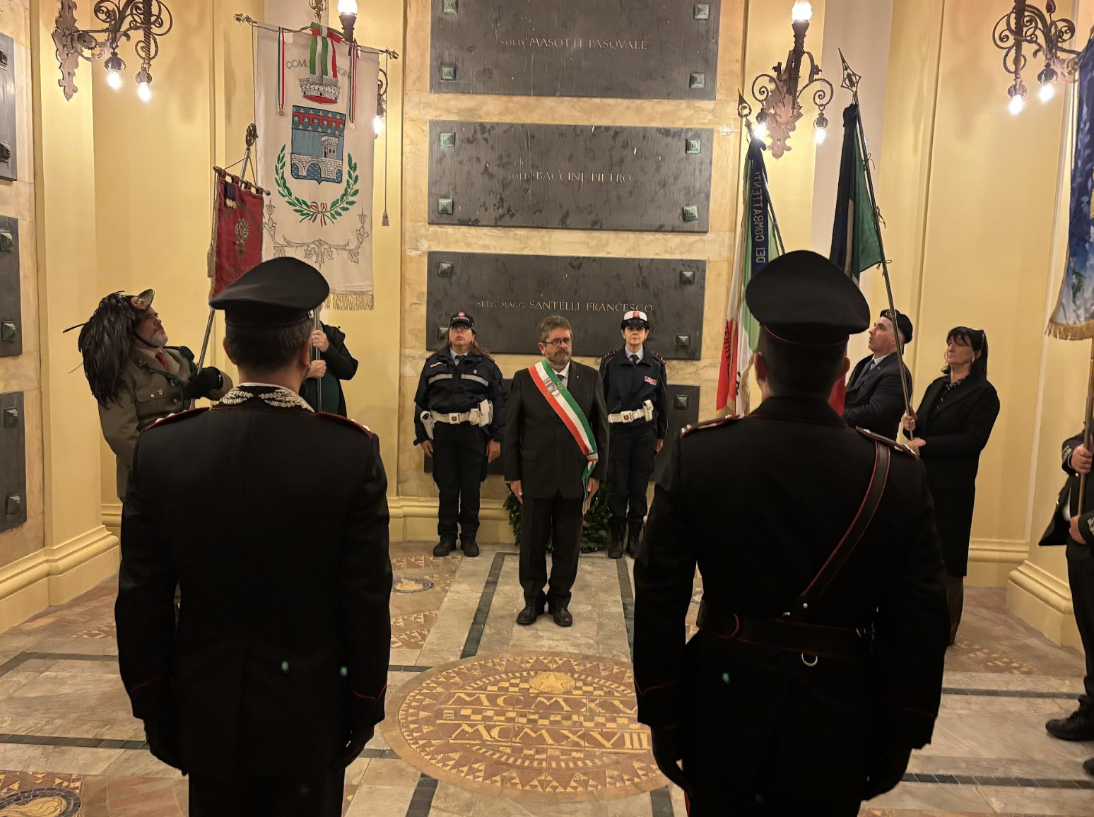 Tornano a risplendere la Cappella e il sacrario dei caduti nel Cimitero di San Miniato (fonte foto Comune di Signa)