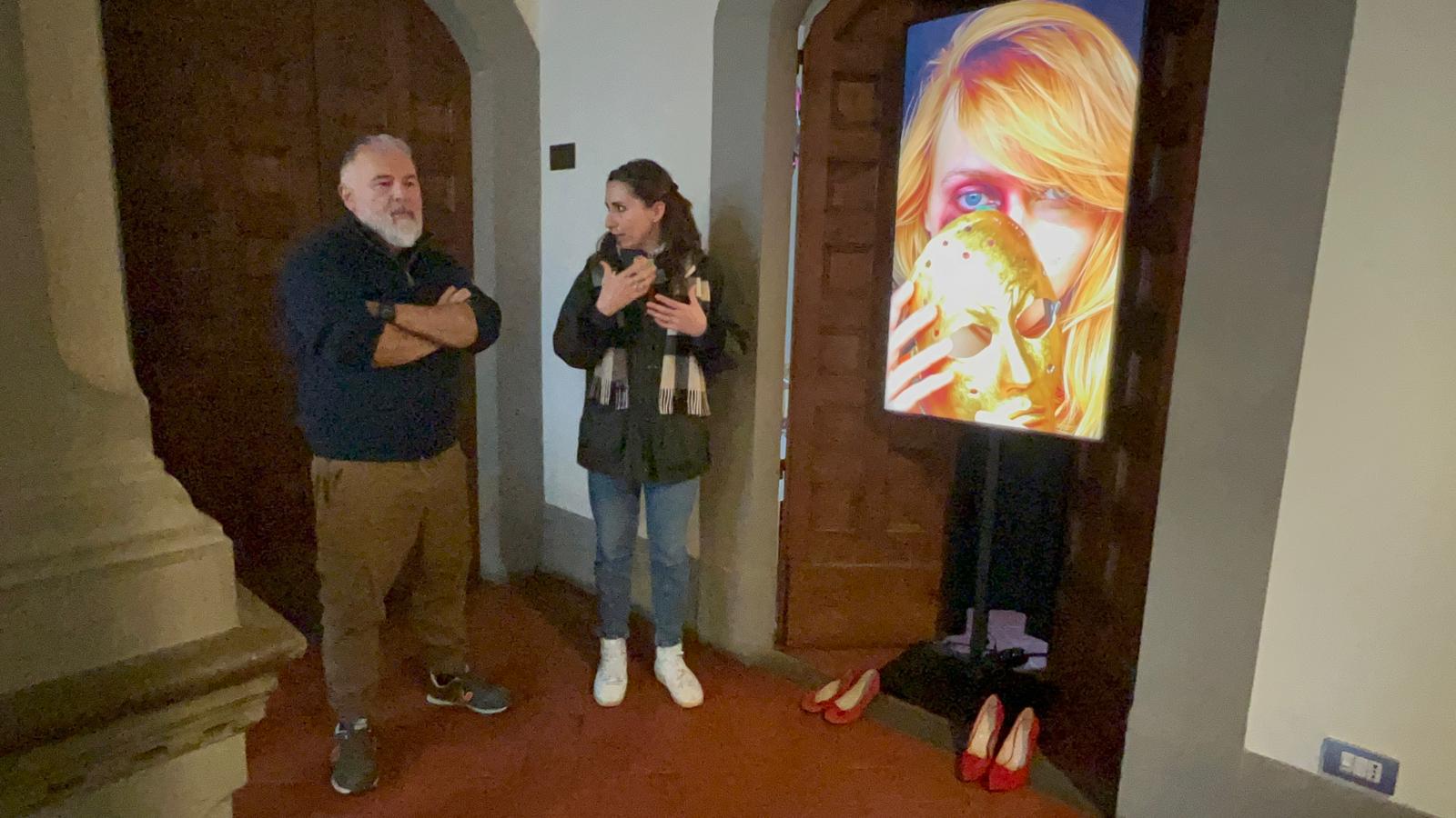 Opera 'Le Maschere del Silenzio' (Fonte foto Comune di Figline e Incisa Valdarno)