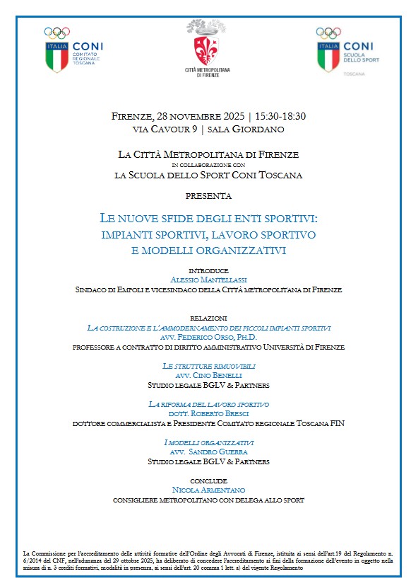 Coni. Incontro sulle nuove sfide dello Sport