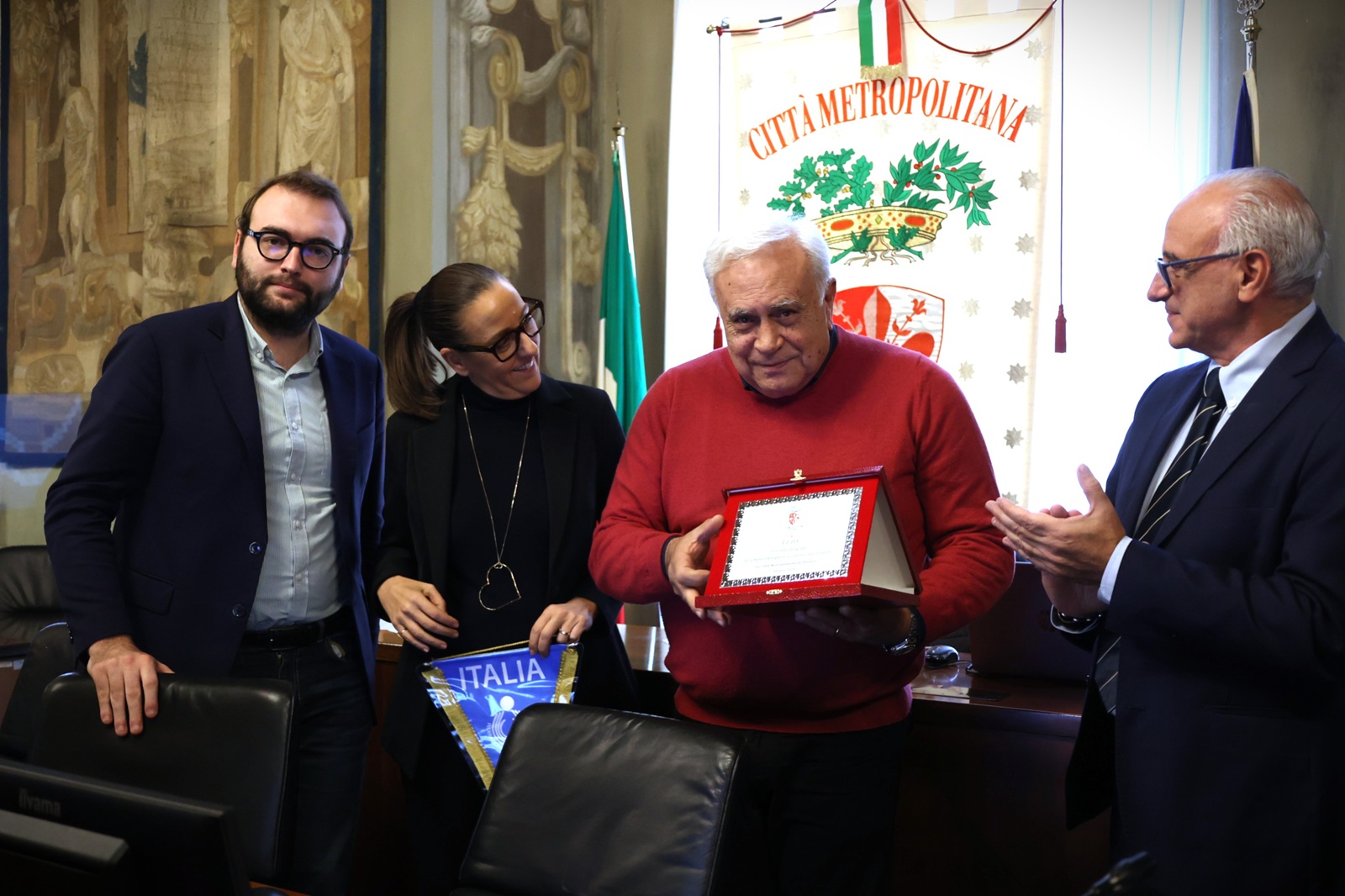 da sx Mantellassi - Funaro - Sita' - Armentano (foto Antonello Serino Met Ufficio Stampa)