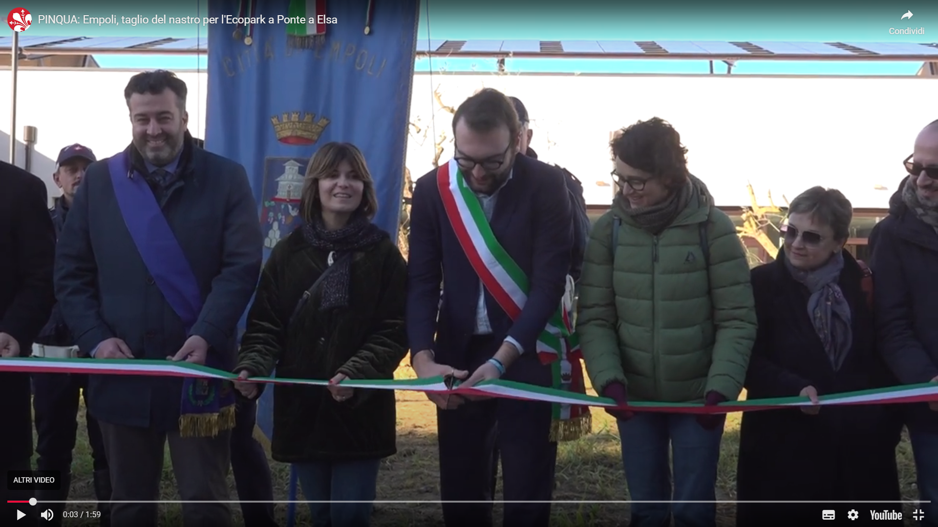 Frame dal video di Florence Tv