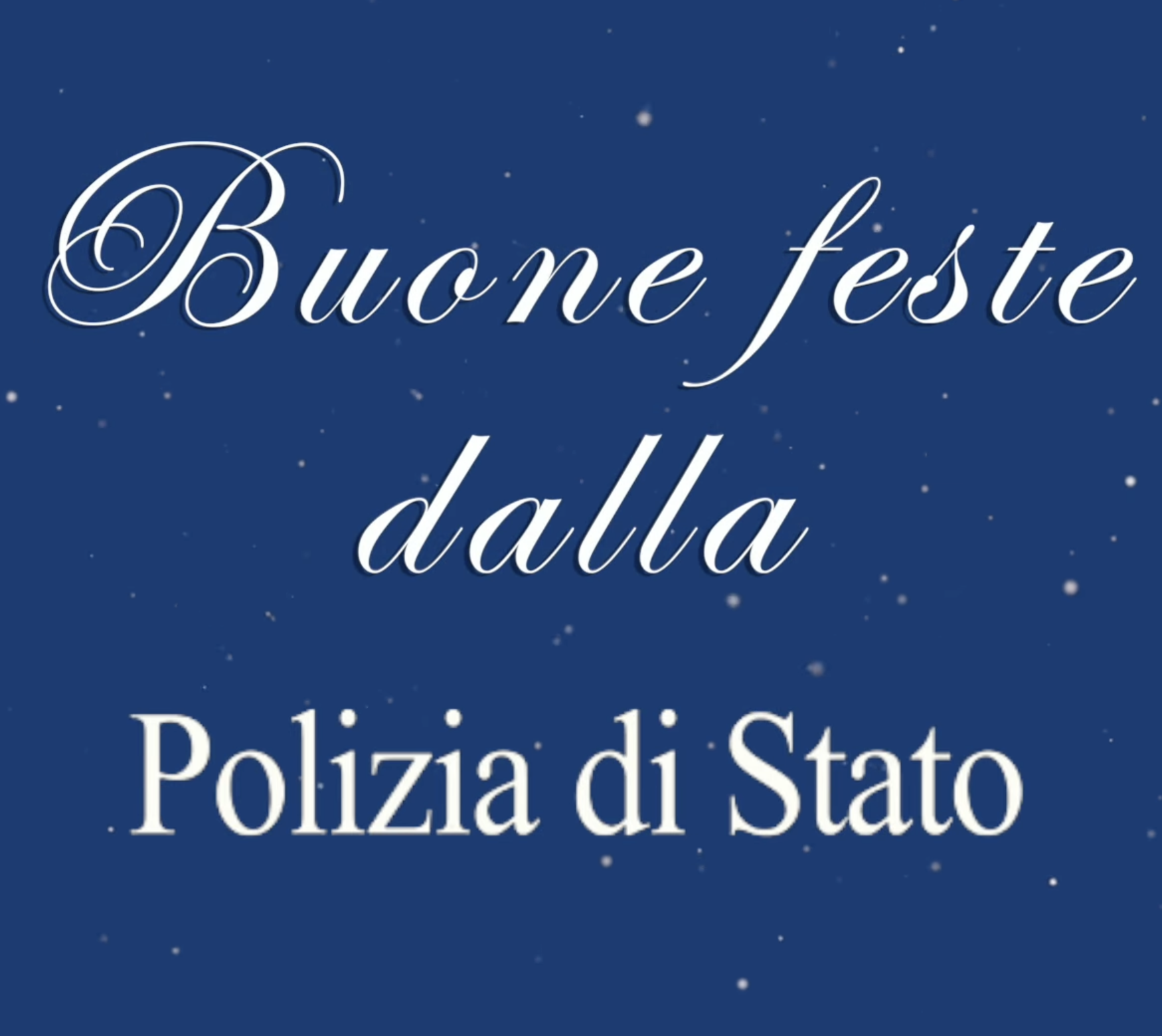 La Polizia di Stato augura Buone Feste