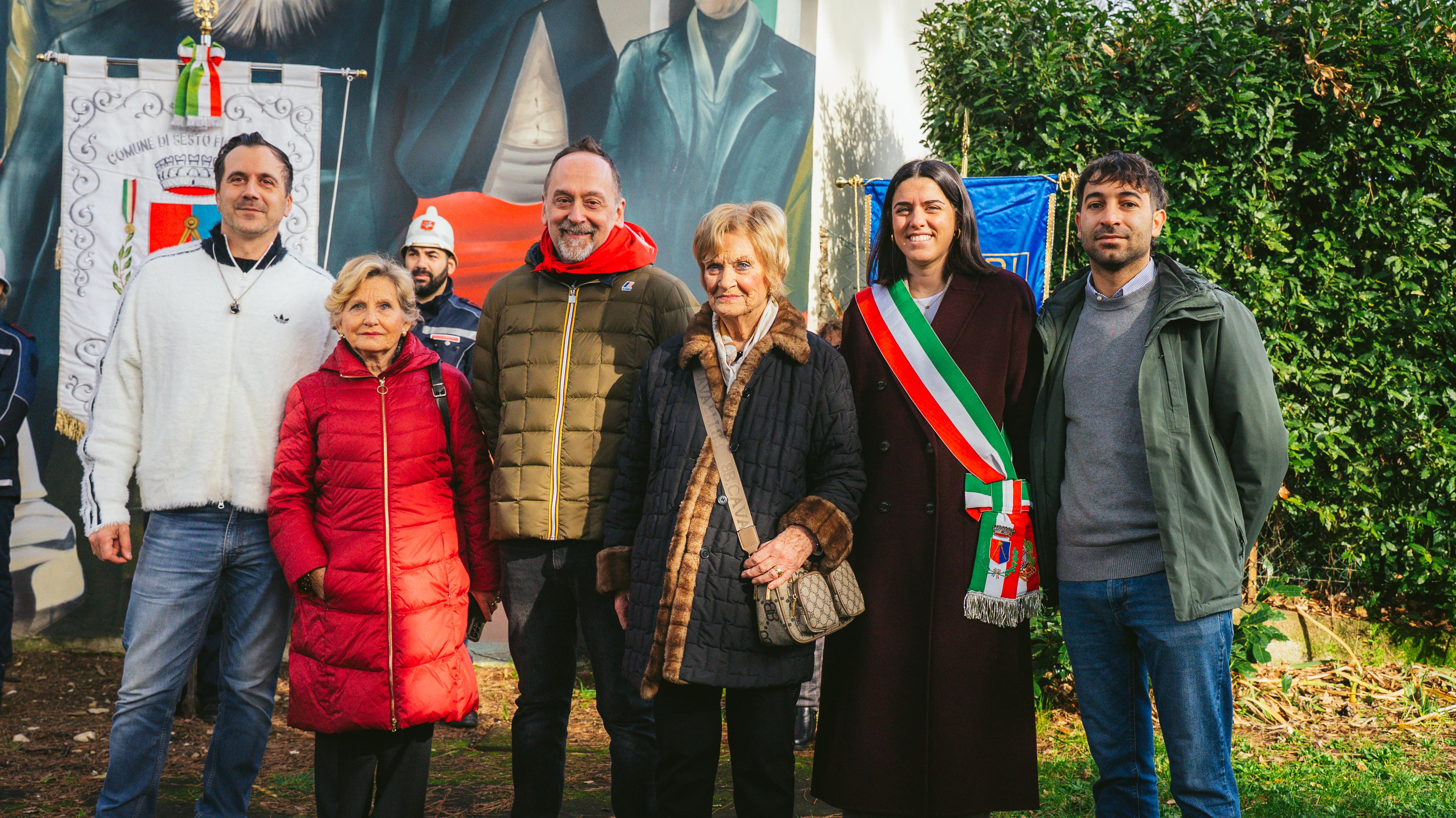 Sesto Fiorentino. Inaugurato murale per Oliviero Frosali, primo caduto sestese nella Resistenza