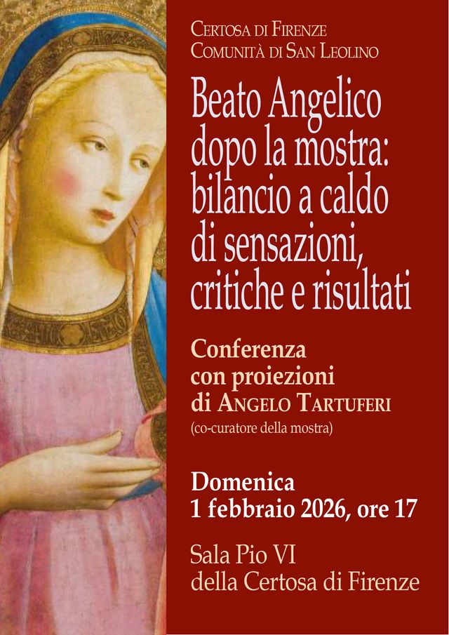 Mostra-evento di Beato Angelico: il 1° febbraio alla Certosa di Firenze il co-curatore Tartuferi fa il bilancio 