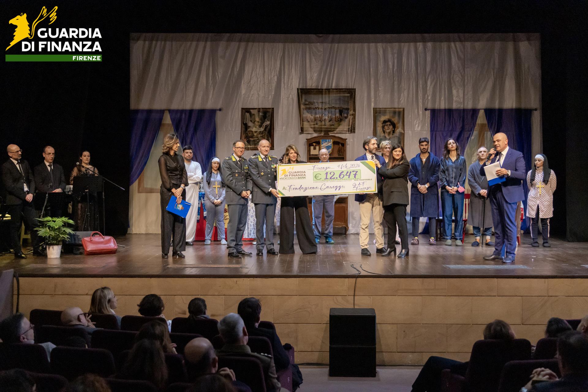 GdiF Firenze: il teatro come espressione di servizio e solidarietà (fonte foto Guardia di Finanza)