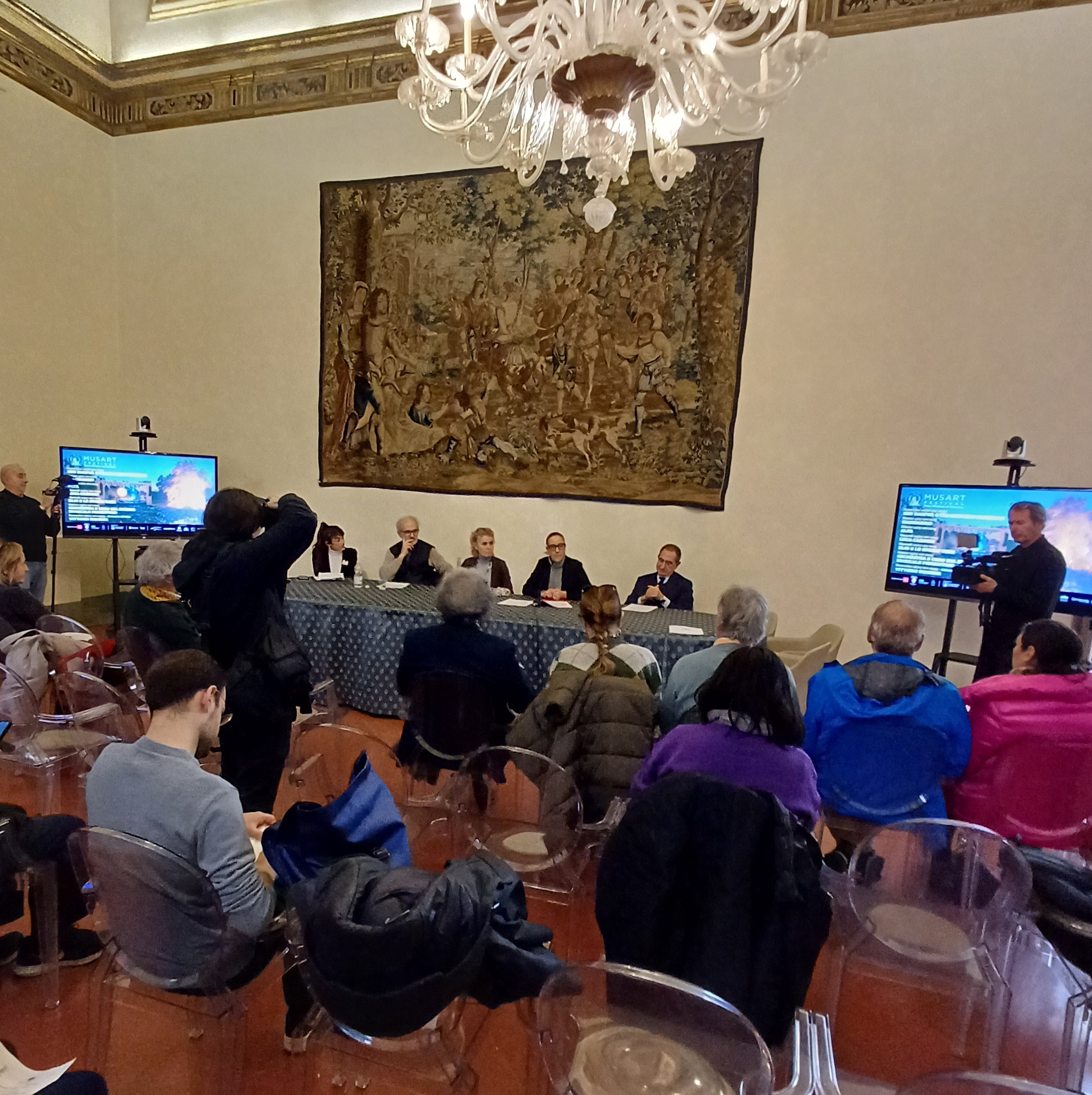 La conferenza stampa (Foto Daniela Mencarelli - Met Ufficio Stampa)