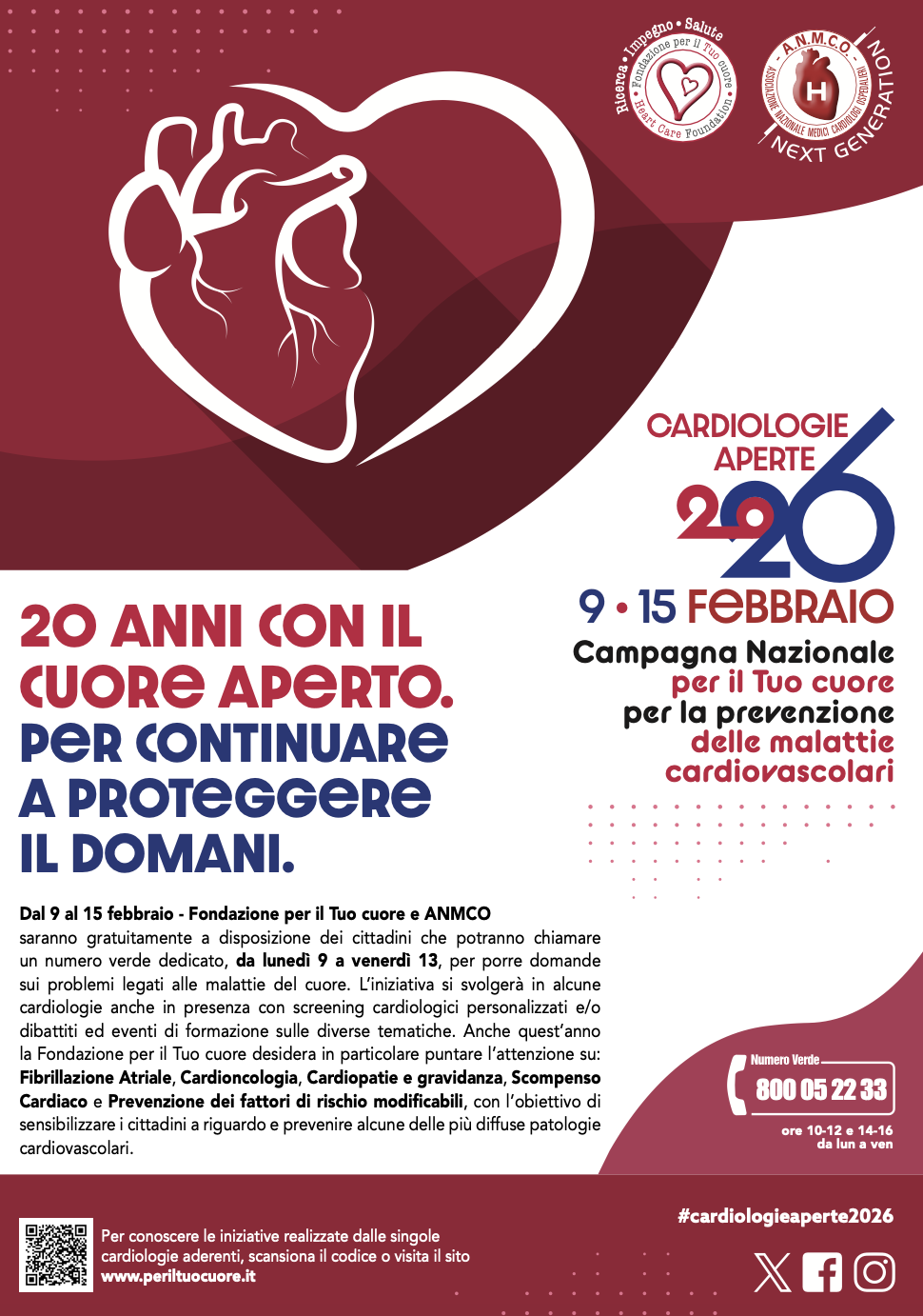 Sabato Cardiologie aperte a Santa Maria Nuova e a San Giovanni di Dio per prevenire e conoscere le malattie del cuore