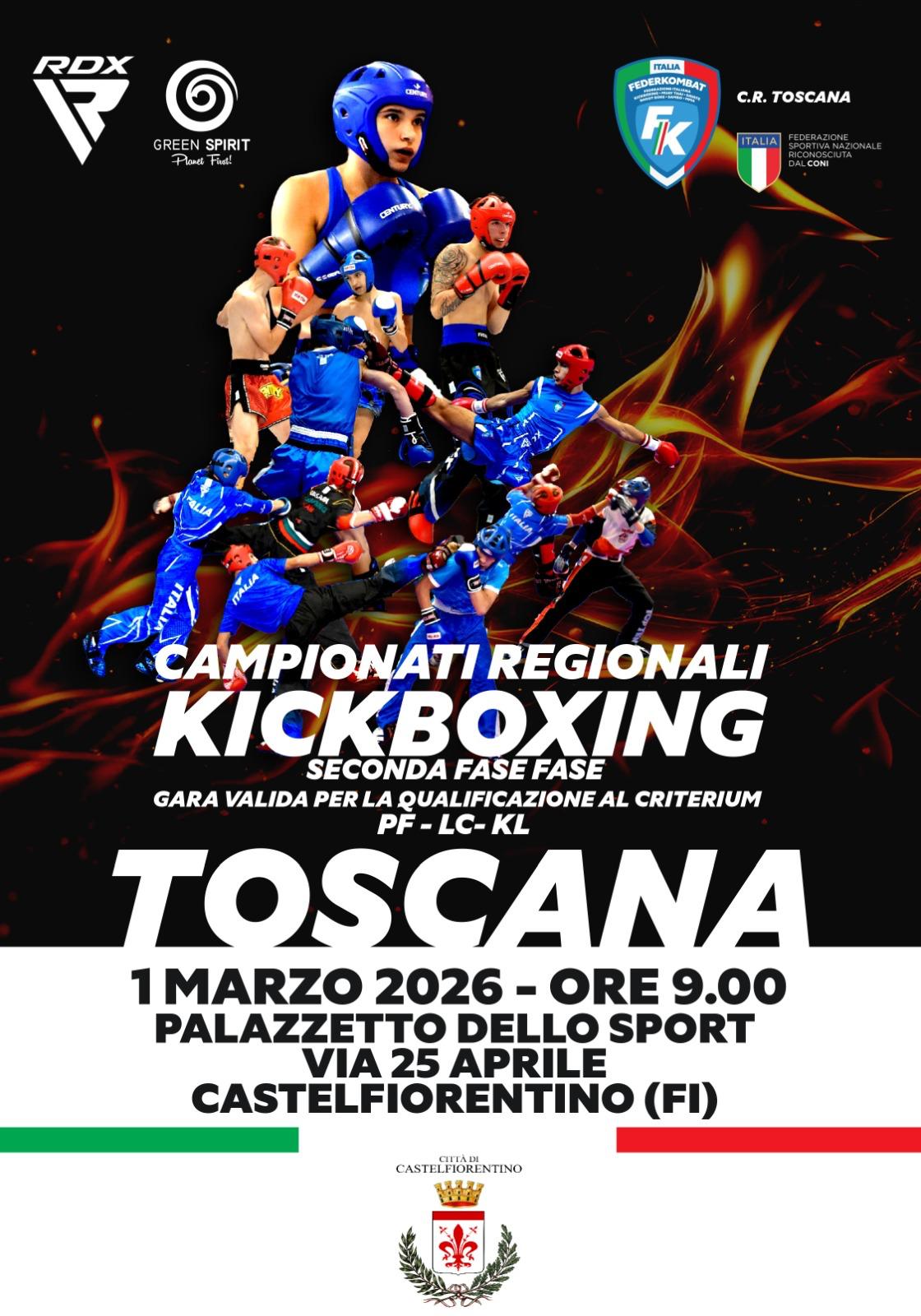 A Castelfiorentino i campionati regionali di kickboxing