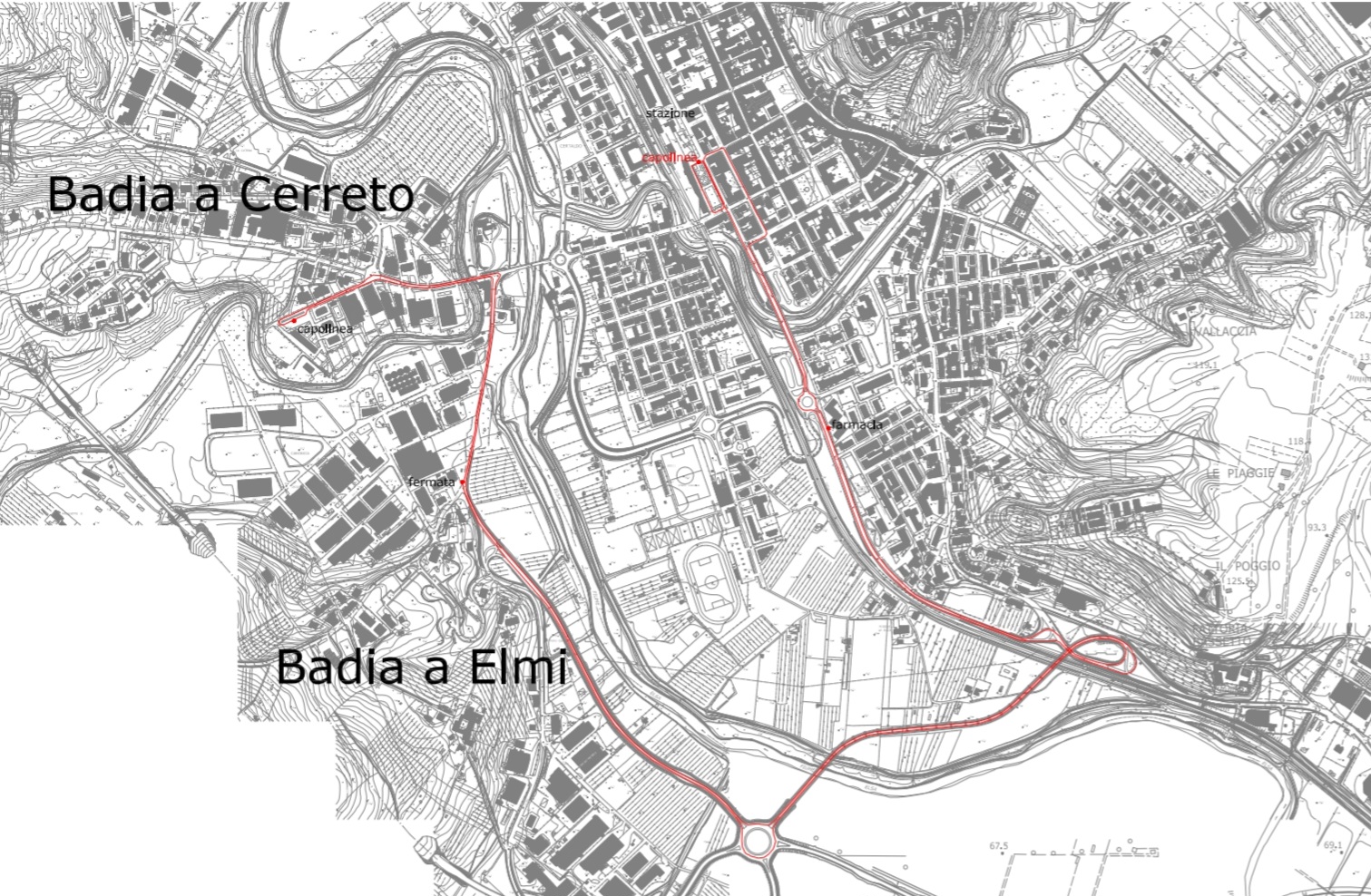 Il percorso della navetta