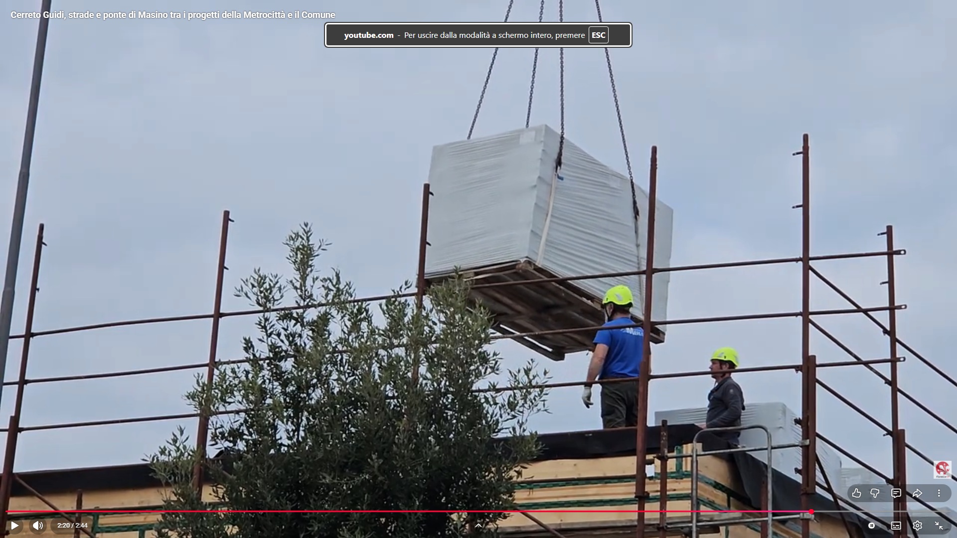 Frame dal video di Florence Tv