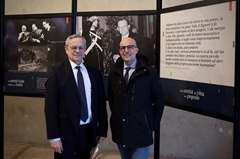 da sx Segretario Generale Fondazione De Gasperi l'On. Paolo Alli e Capo Gabinetto Città Metropolitana dott. Alfredo Esposito (foto Antonello Serino Met Ufficio Stampa)