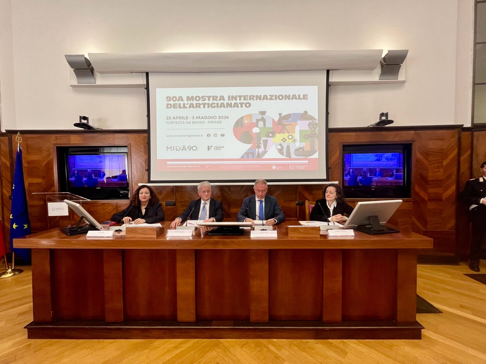 Presentata presso la sede del Ministero delle Imprese e del Made in Italy MIDA 90 (Fonte foto comunicato stampa Firenze Fiera)