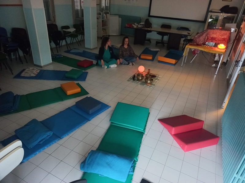 La sala dell'ospedale allestita per l'incontro con le dipendenti (HM - Fonte foto Ausl Toscana Centro)