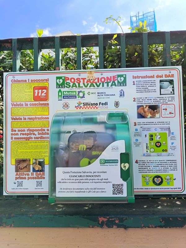 La postazione del defribrillatore