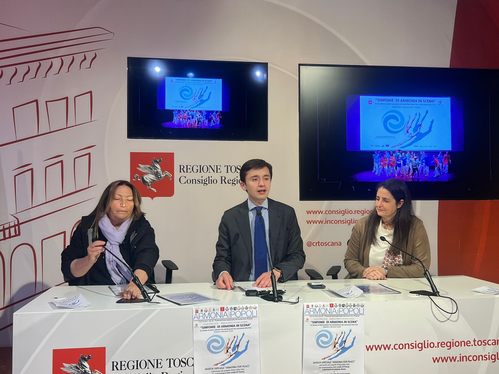 Eventi: presentato “Sinfonie di Armonia in scena”, binomio tra arte e pace (Fonte foto comunicato stampa Consiglio della Regione Toscana)