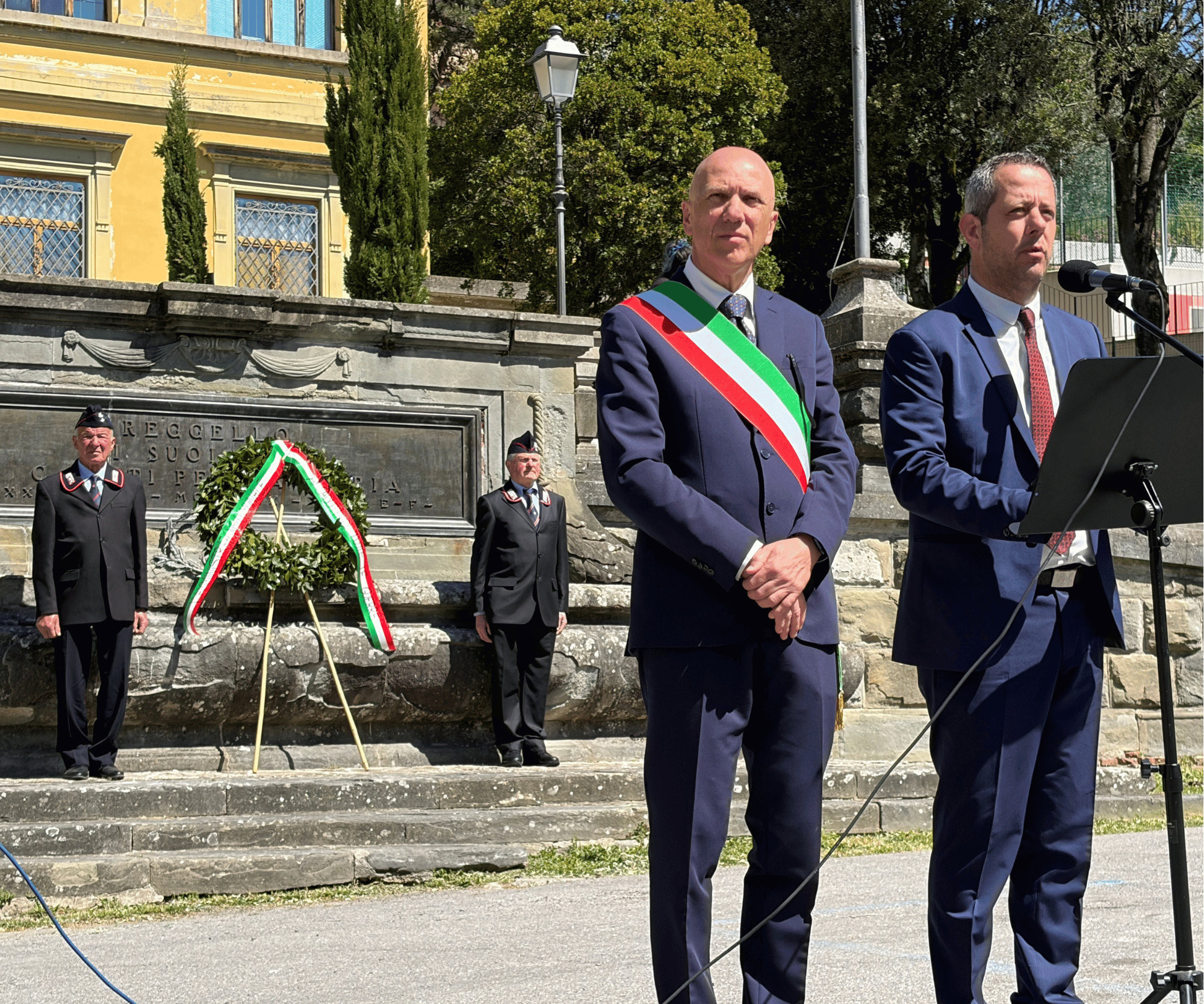 Intervento del Sindaco Giunti e del Presidente del Consiglio comunale Banchetti