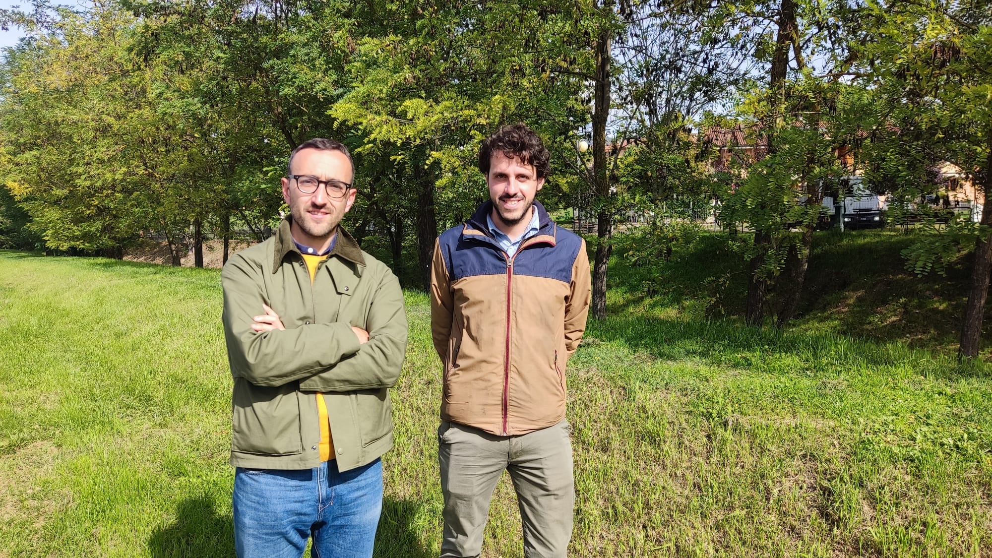 Da sx assessore ai Lavori pubblici Giulio Saturnini, Paolo Giglioli, responsabile Lavori pubblici Comune di Greve (Fonte foto comunicato Stampa Comune di Greve in Chianti)