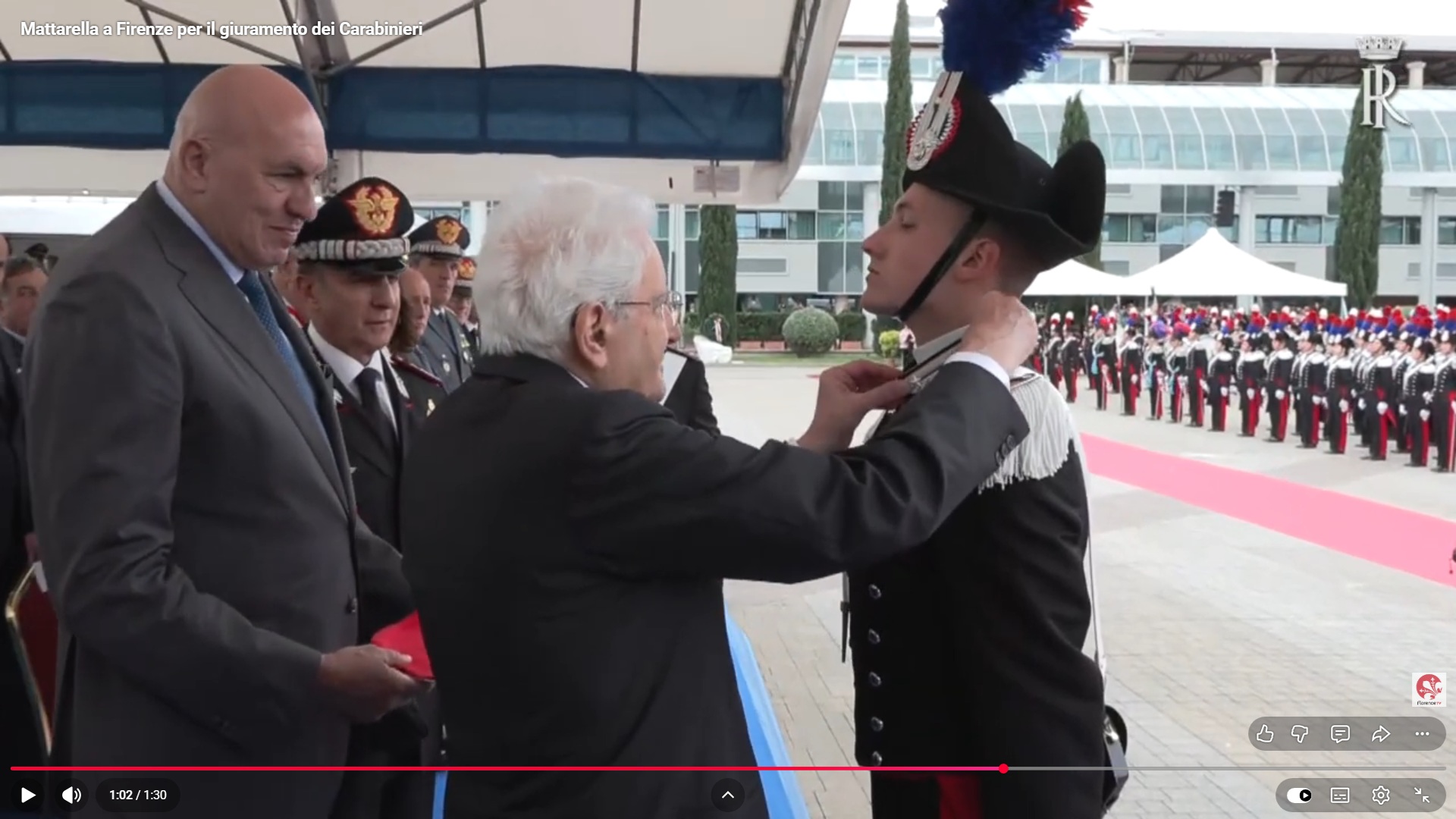 Frame dal video di Florence Tv