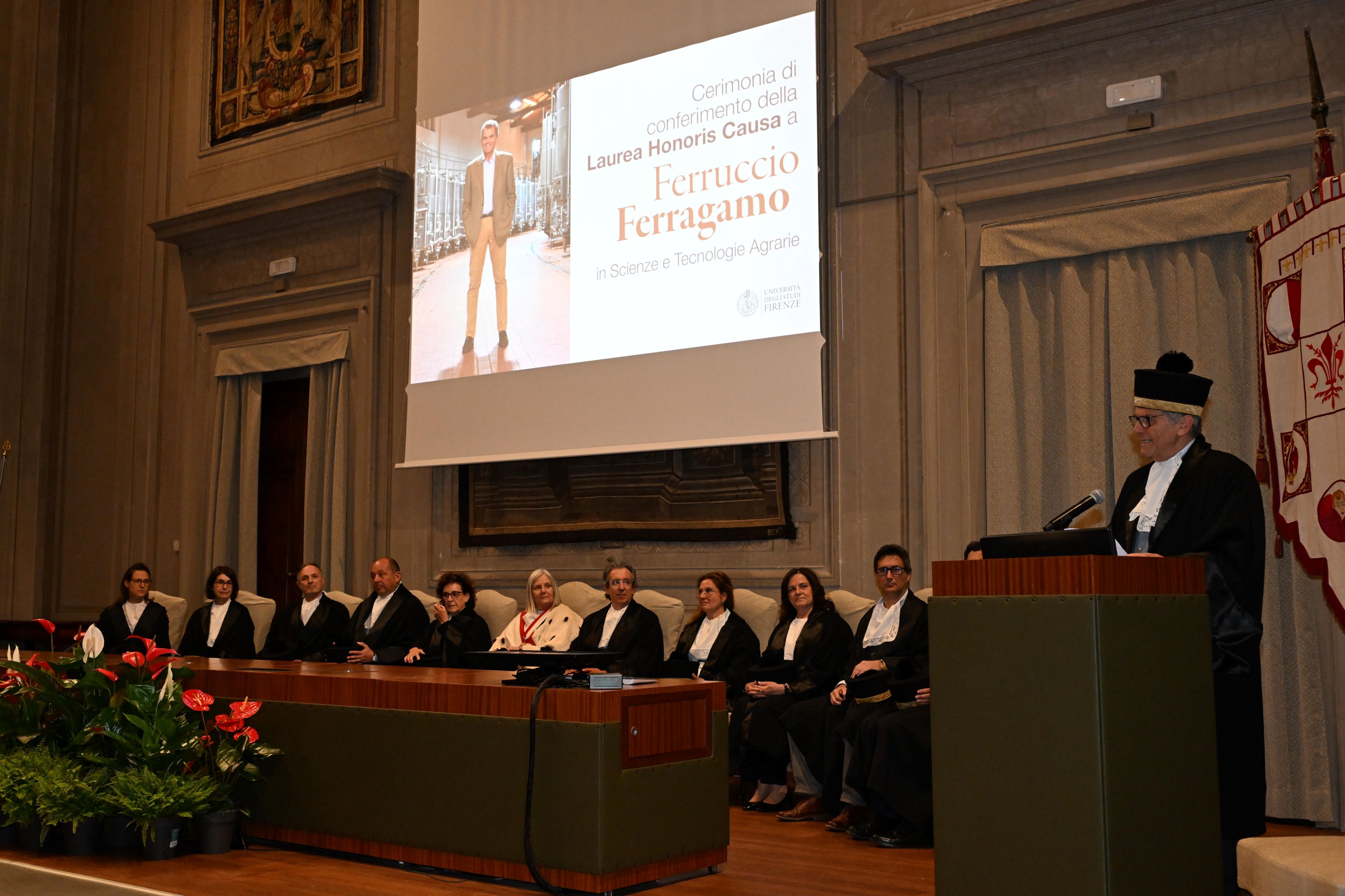 Ferruccio Ferragamo lectio magistralis (Fonte foto comunicato Unifi)