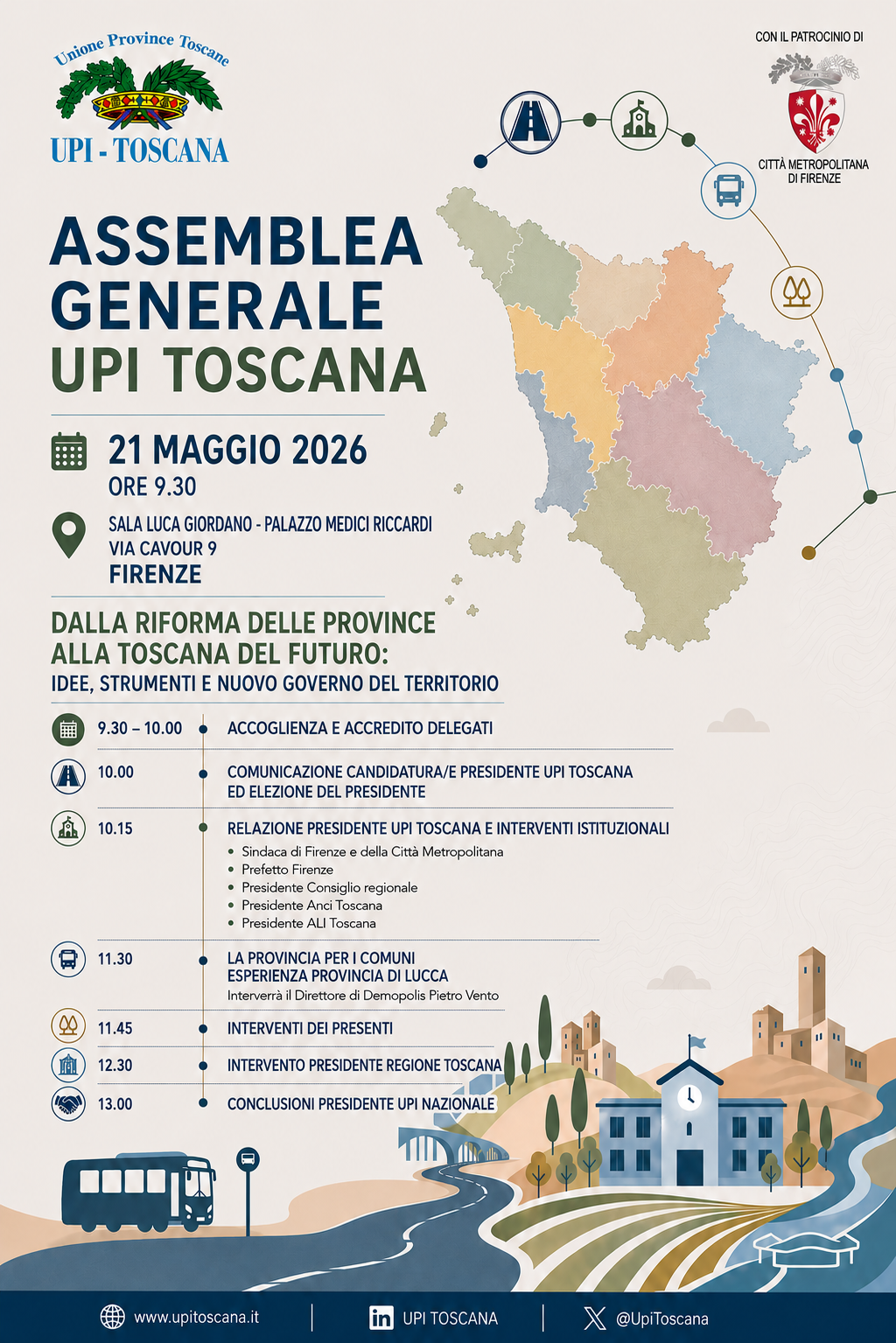 Locandina Assemblea Generale Upi Toscana