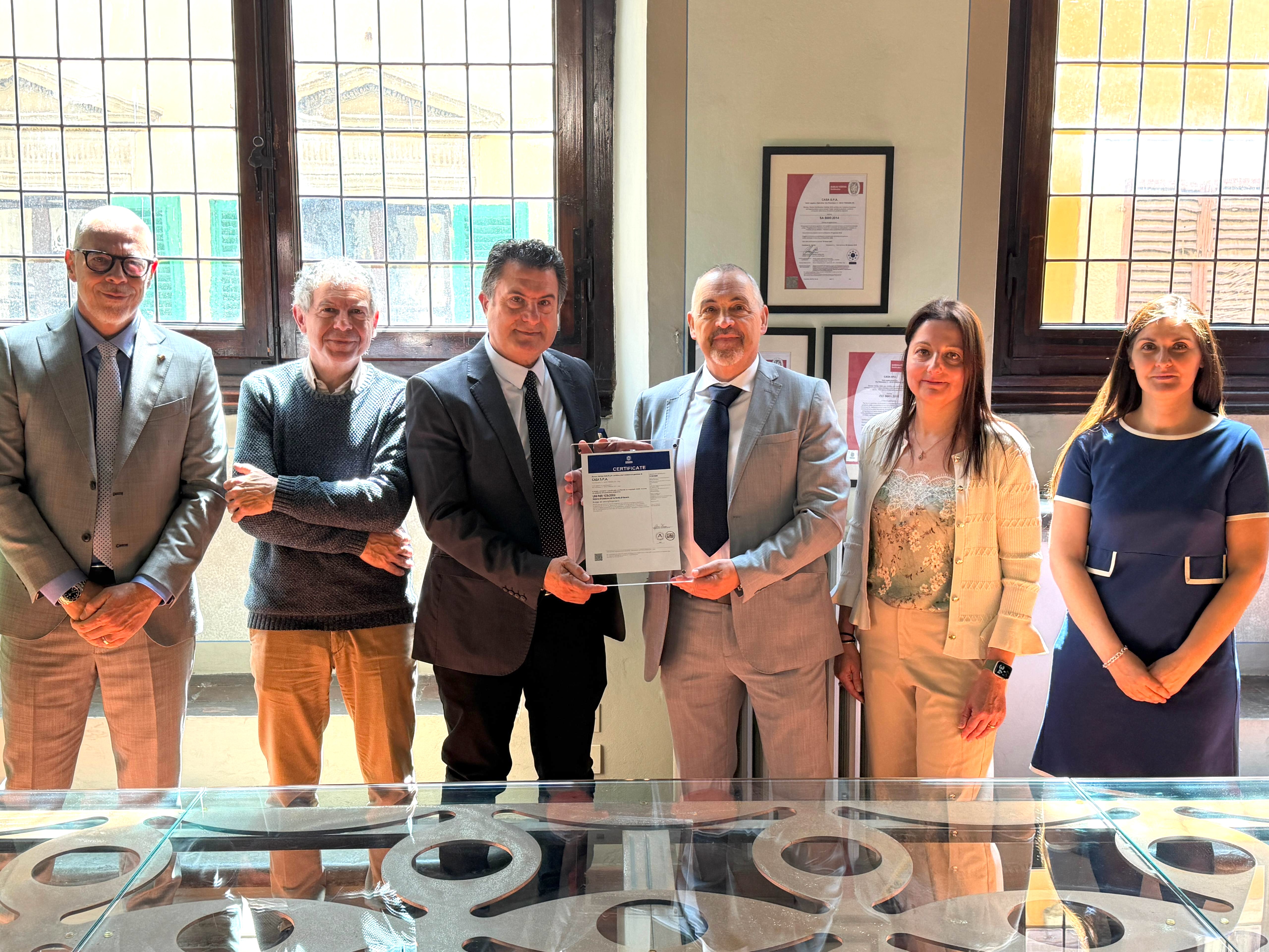 Consegna certificazione