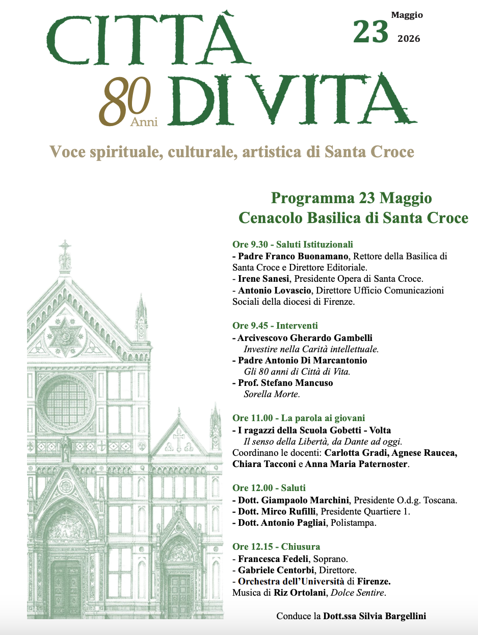 Santa Croce celebra gli 80 anni di “Città di Vita”