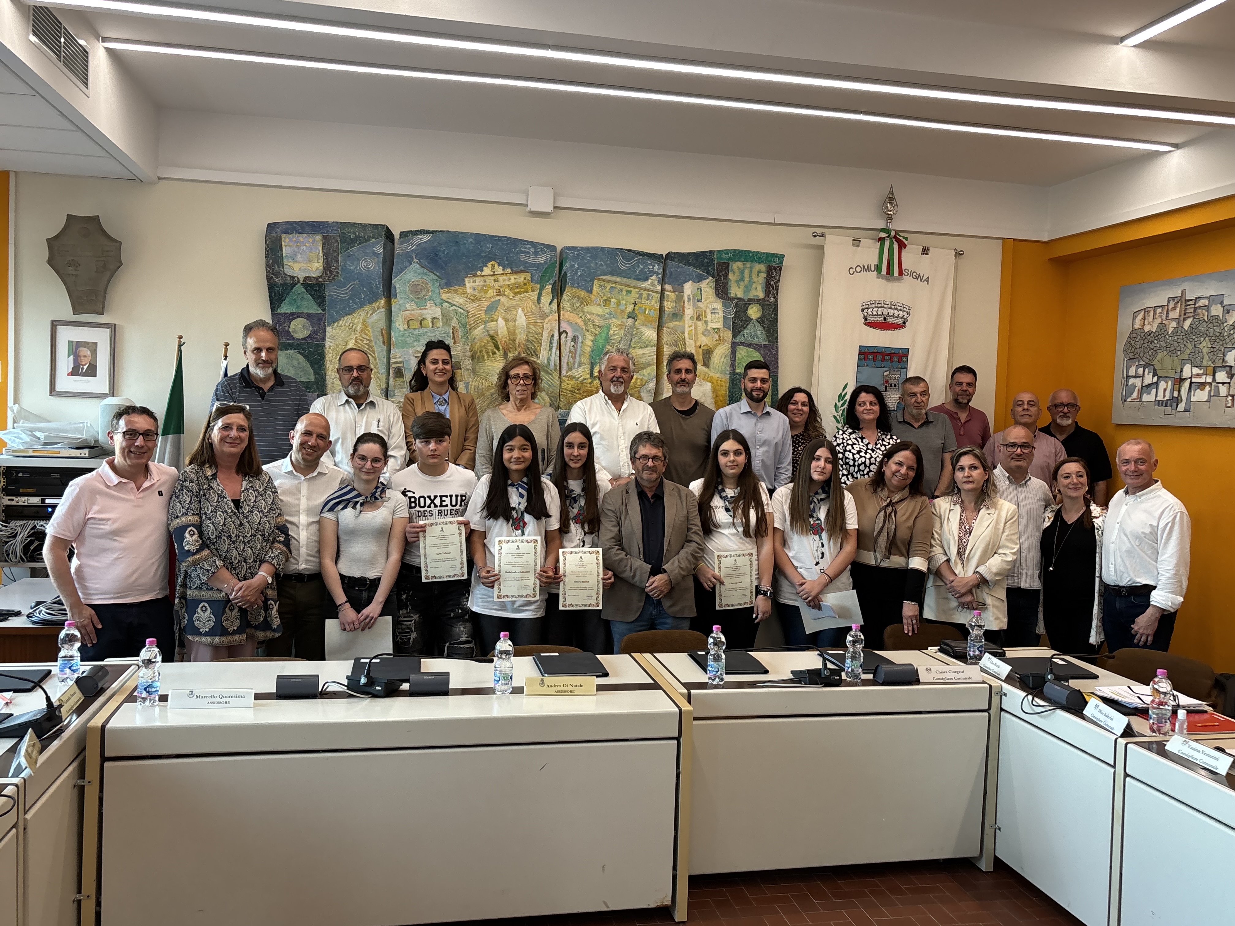 Encomio del Comune agli studenti protagonisti del viaggio nei campi di sterminio (Fonte foto comunicato Comune di Signa)