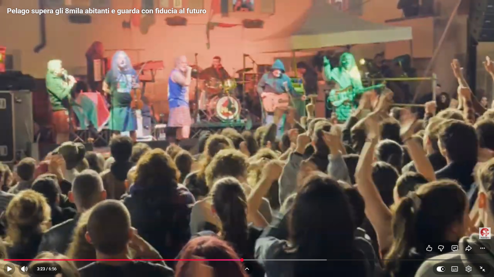 Frame dal video di Florence Tv