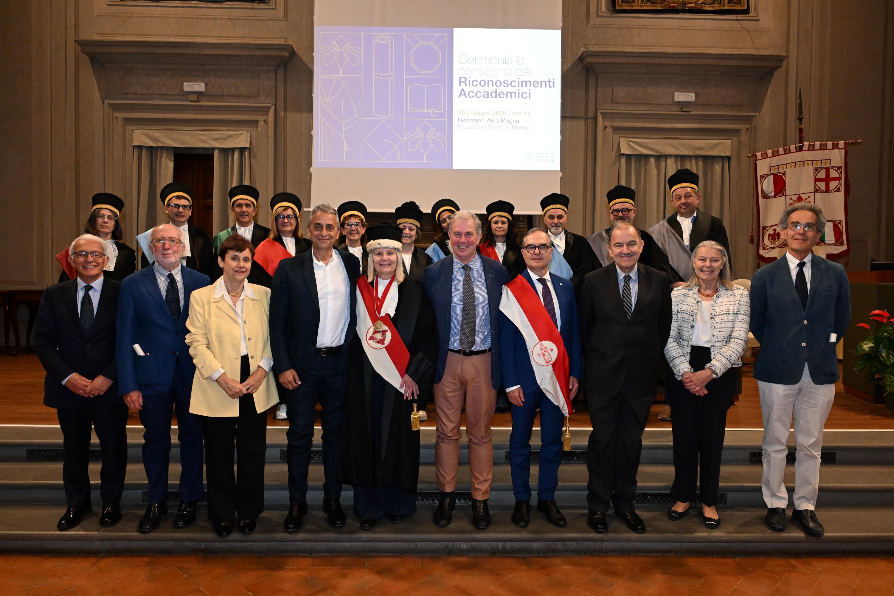Docenti emeriti e onorari (Fonte foto comunicato Università degli Studi di Firenze)