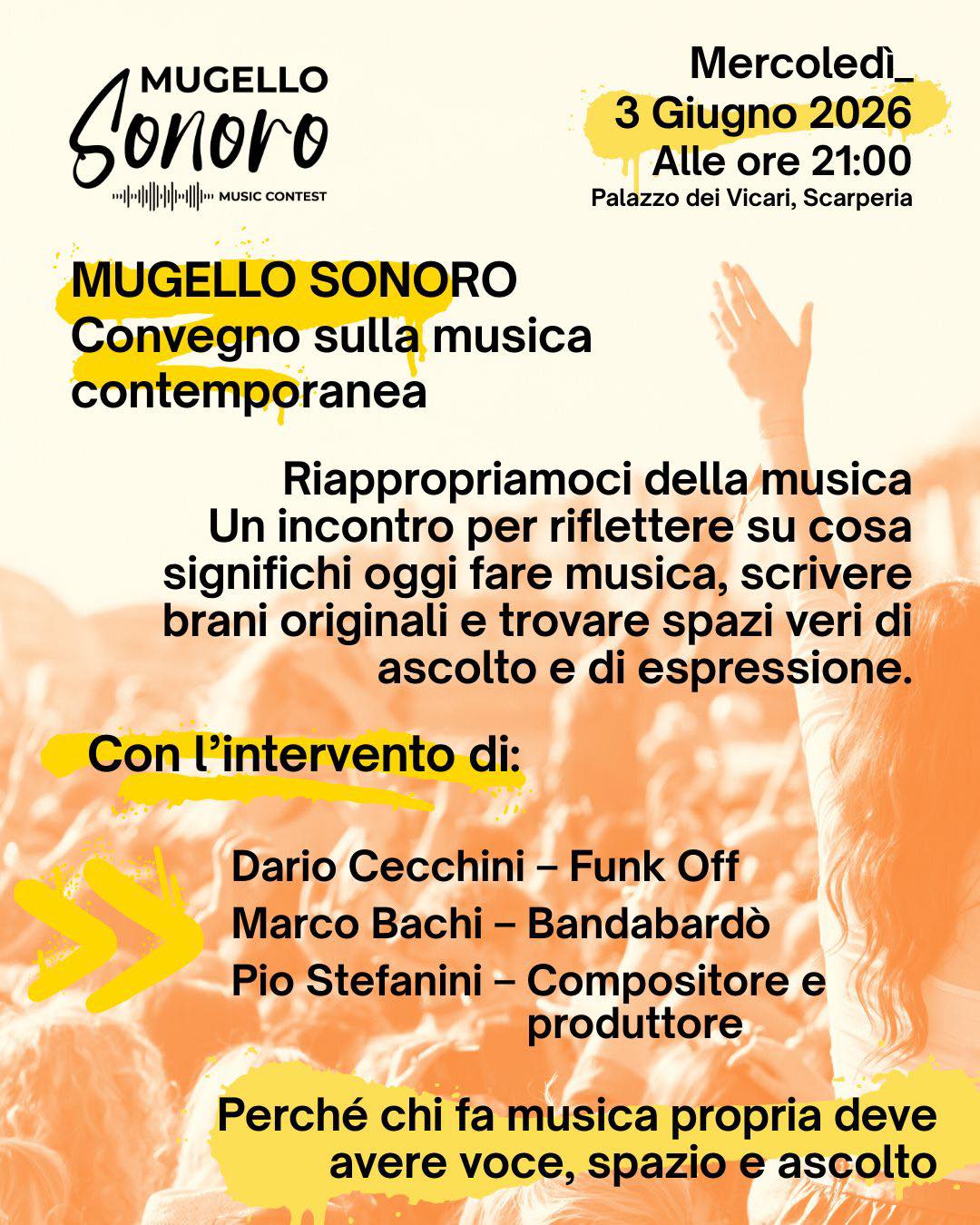 Locandina Convegno Musica - Mugello Sonoro