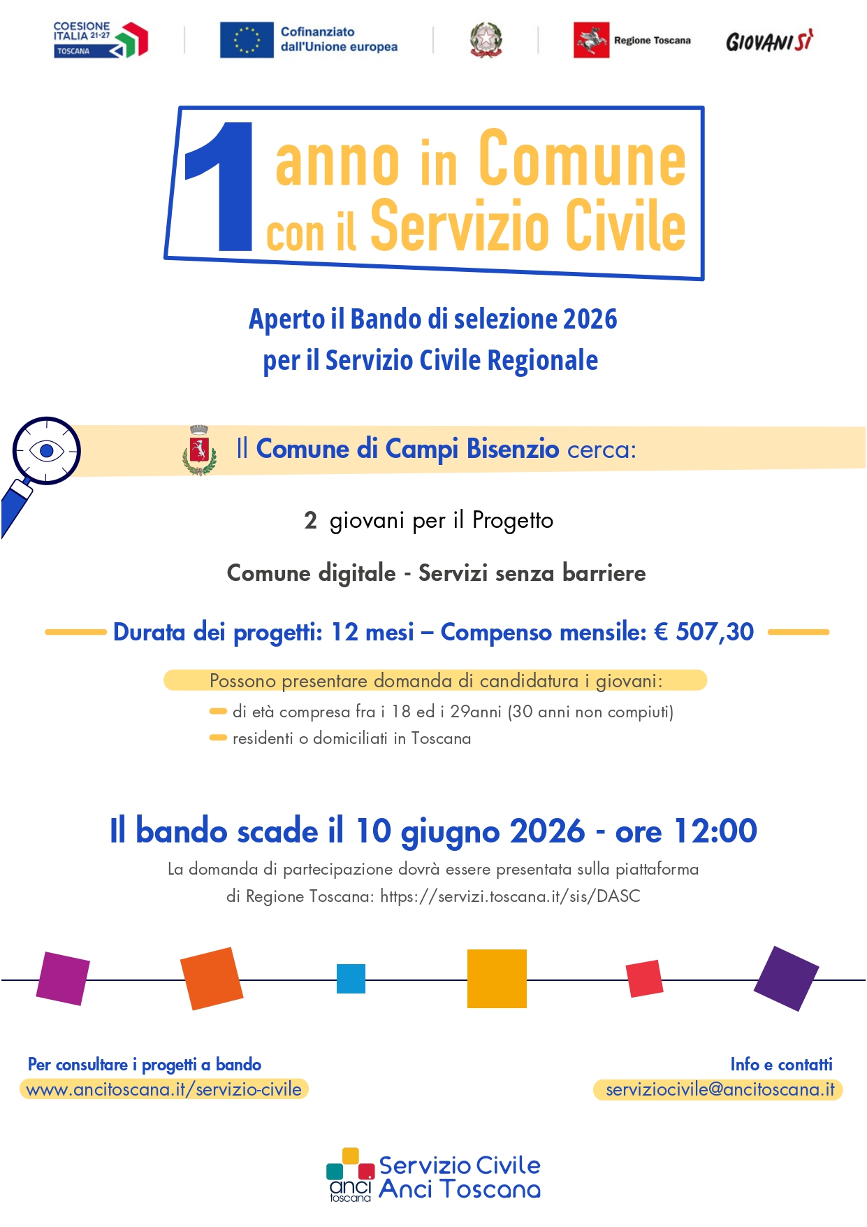locandina servizio civile