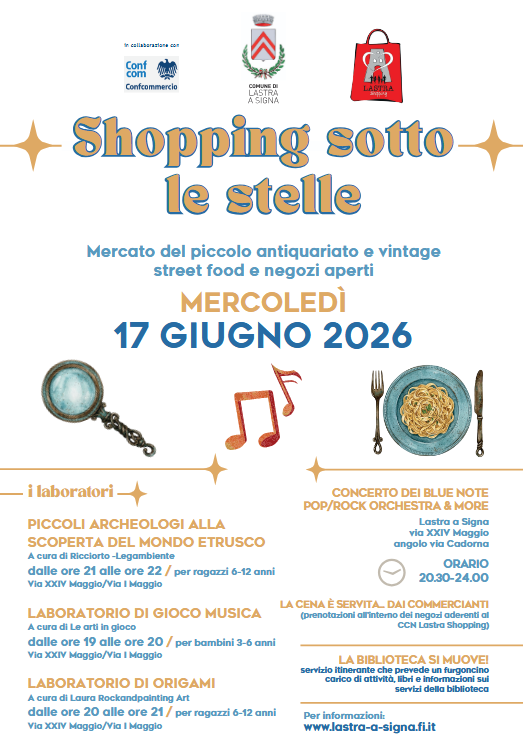 Shopping sotto le stelle
