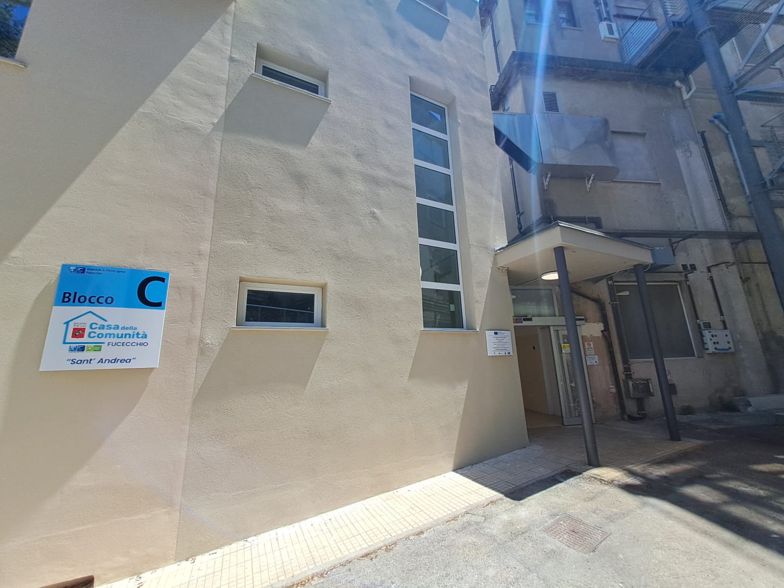 Esterno casa della comunità di Fucecchio (Fonte foto Ausl Toscana Centro)