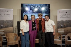 Claudia Sereni consigliera metropolitana con delega alla cultura, Silvia Catani sindaca di Vaglia, Luca Carboni, Tommaso Trberti sindaco di Marradi (foto Antonello Serino - Met Ufficio Stampa)