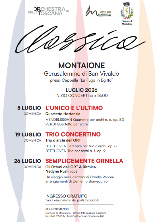 Classica, locandina con programma