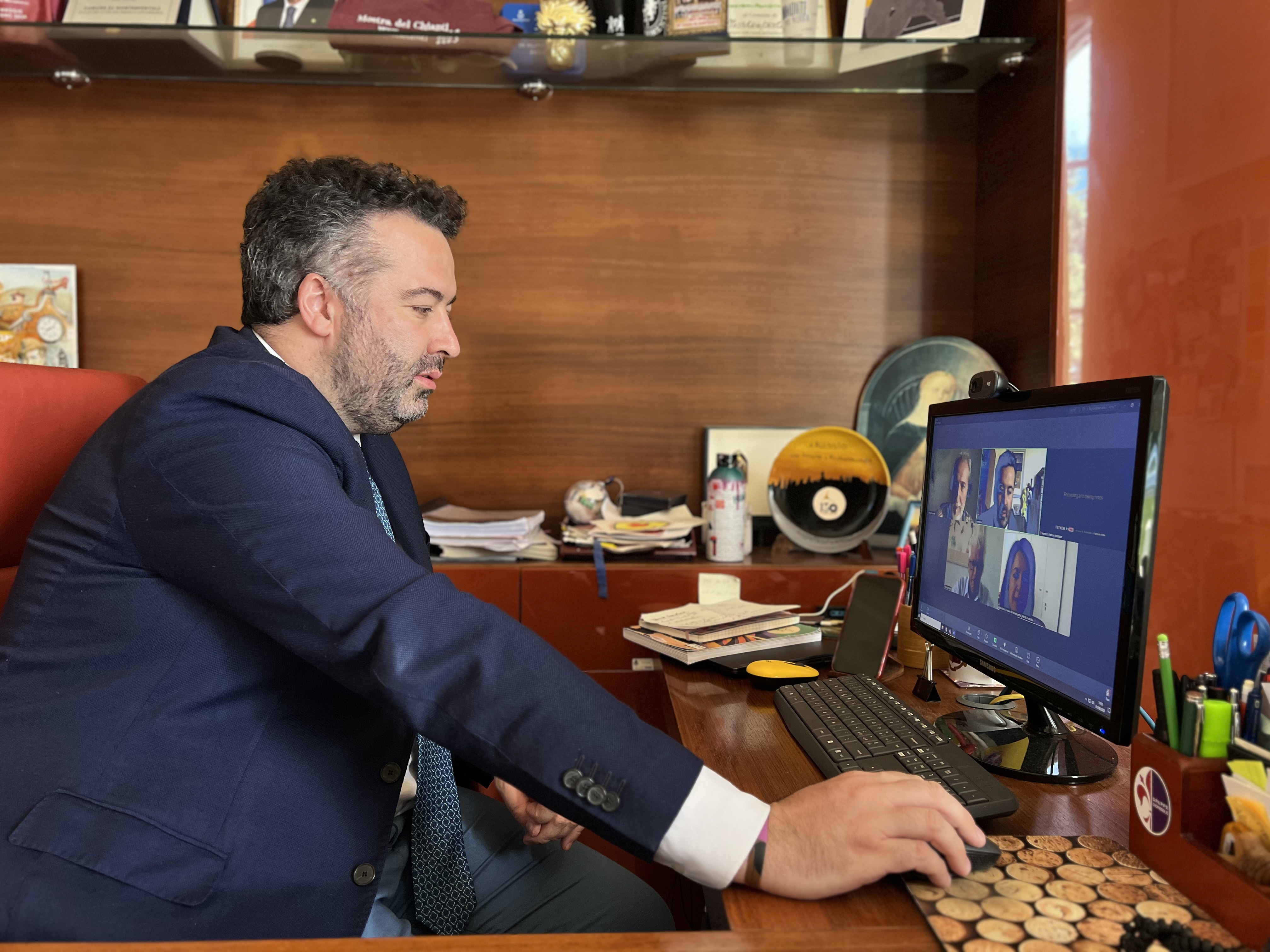Il sindaco Alessio Mugnaini (Fonte foto comunicato Comune di Montespertoli)