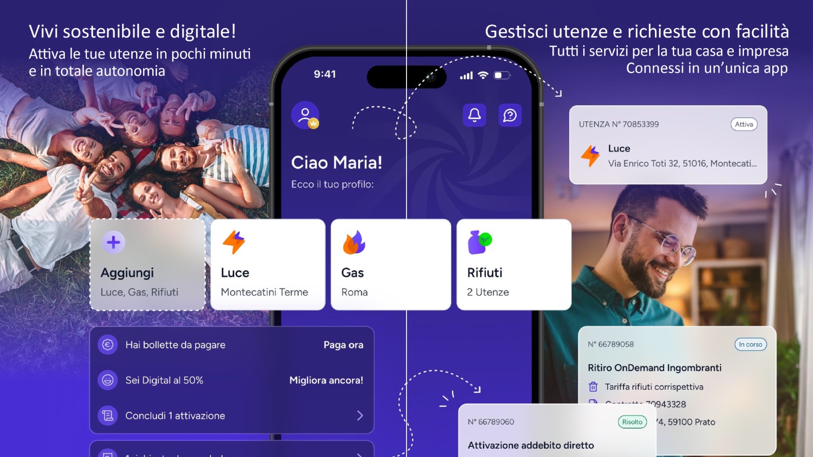 La piattaforma digitale AliaEstra (Fonte immagine comunicato Alia)