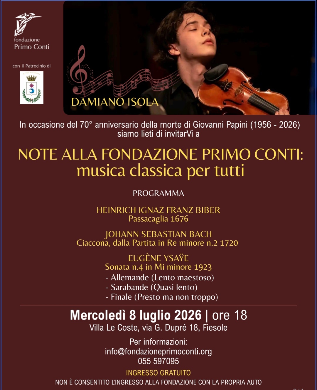 La locandina dell'evento 