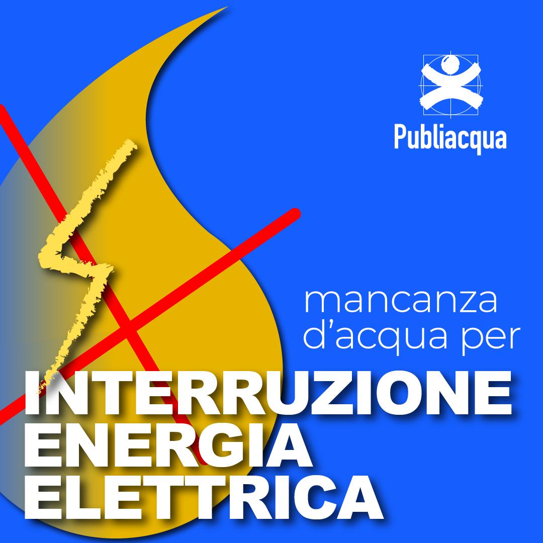 Interruzione energia elettrica agli impianti