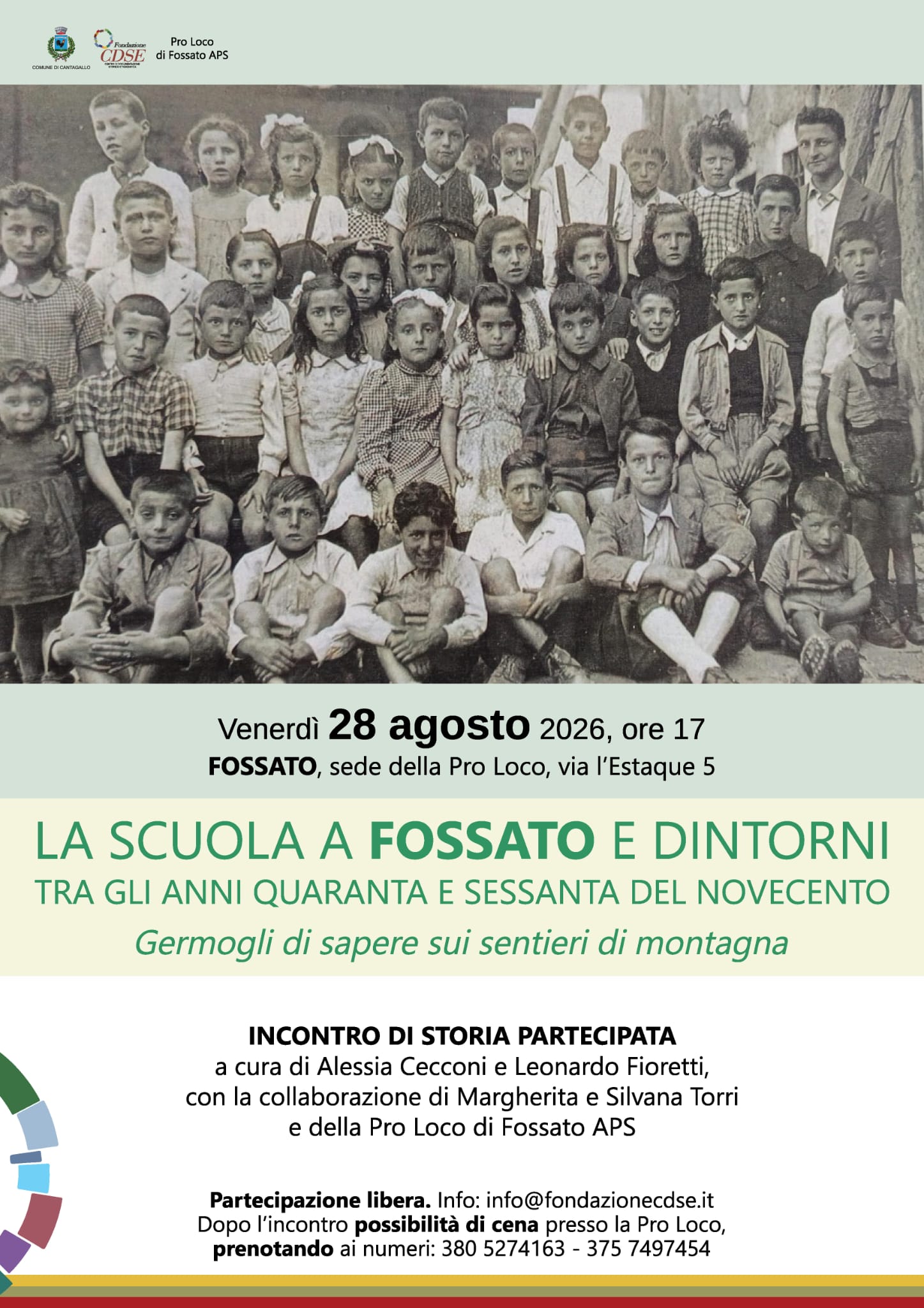 A scuola sui sentieri di montagna