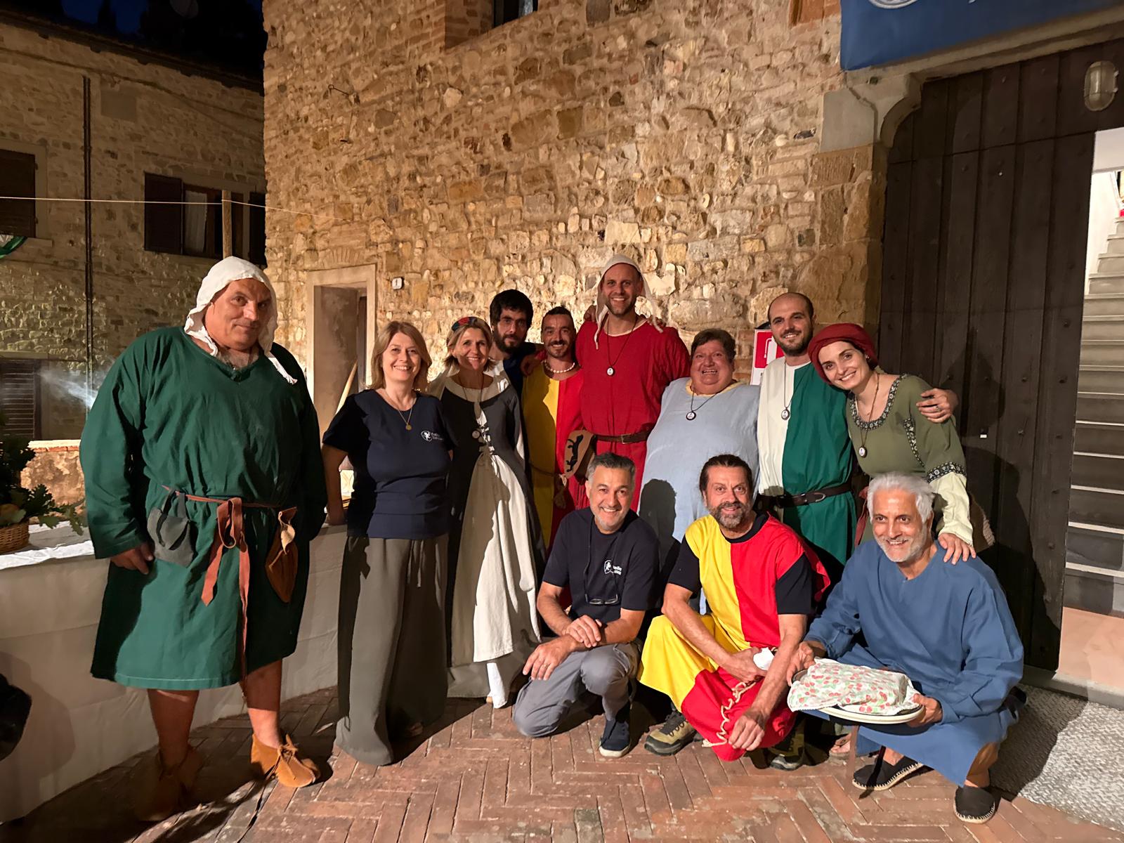 Gruppo organizzazione festa medievale (Fonte foto Comunicato Comune di Barberino Tavarnelle)