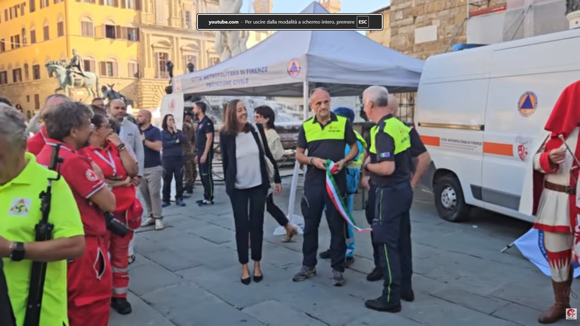 Frame dal video di Florence Tv