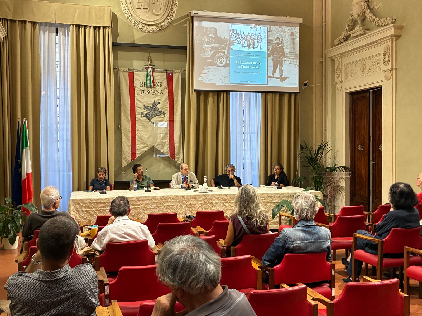Presentato a palazzo del Pegaso 'La Resistenza armata nell'Italia centrale' (Fonte foto comunicato Consiglio della Regione Toscana)