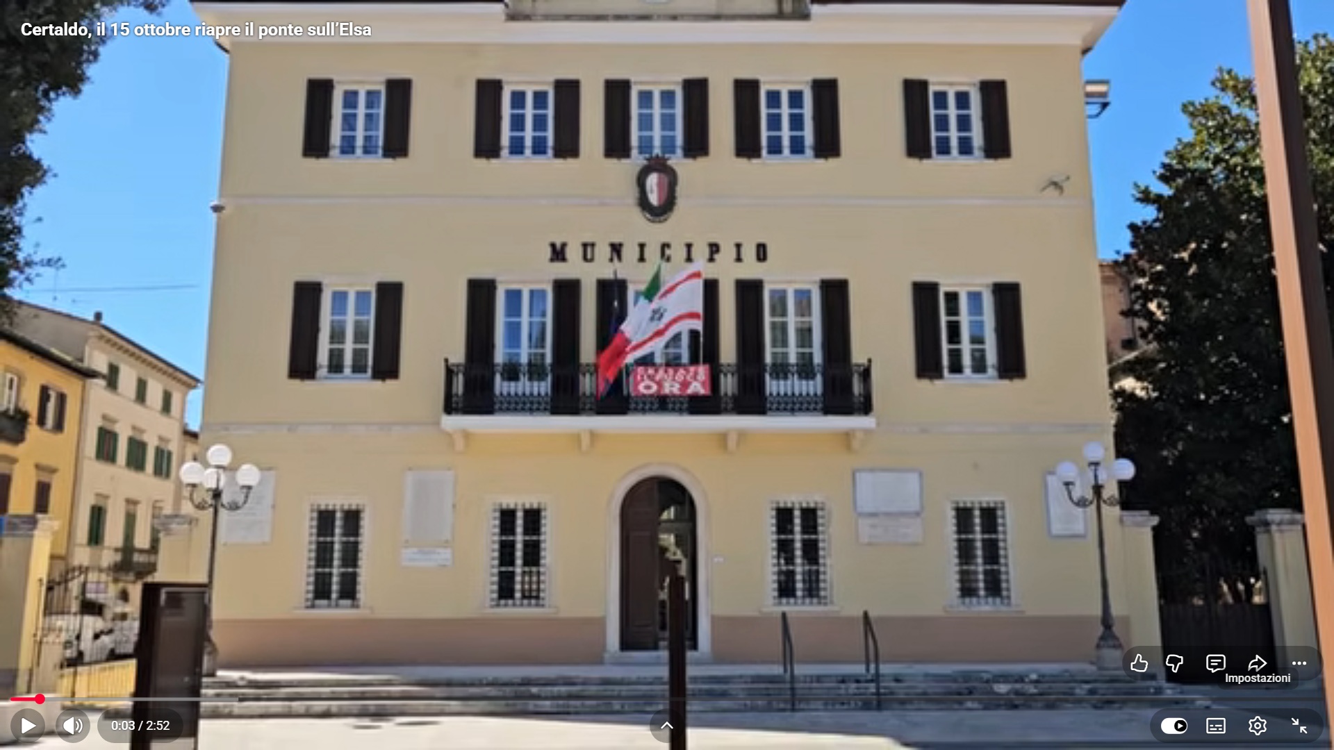 Frame dal video di Florence Tv