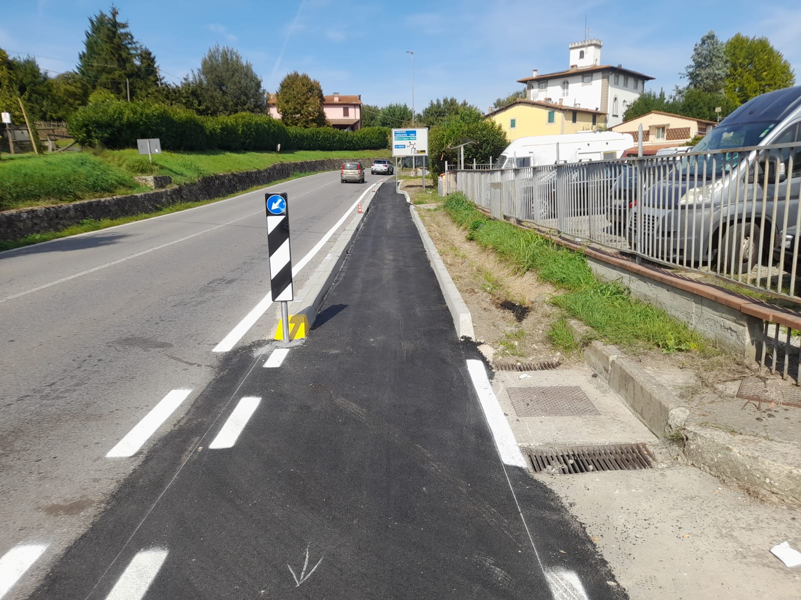 Camminamento via Fiorentina (Fonte foto comunicato Comune di Figline e Incisa Valdarno)