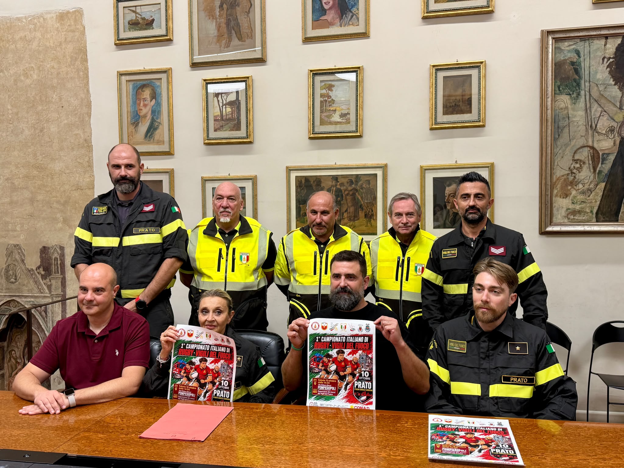 A Prato la prima edizione dei Campionati italiani di rugby dei Vigili del Fuoco (Fonte foto comunicato Comune di Prato)