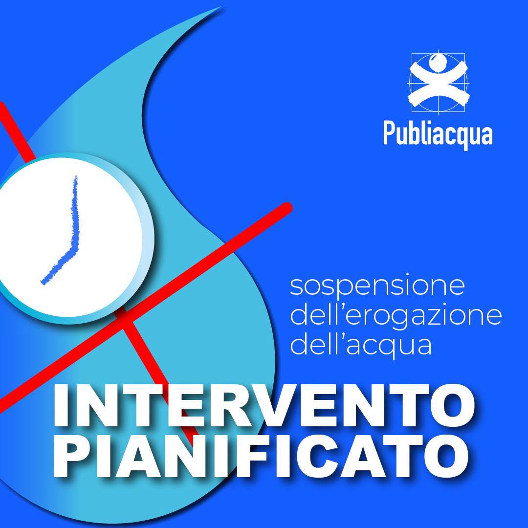 Sospensione idrica per intervento pianfiicato