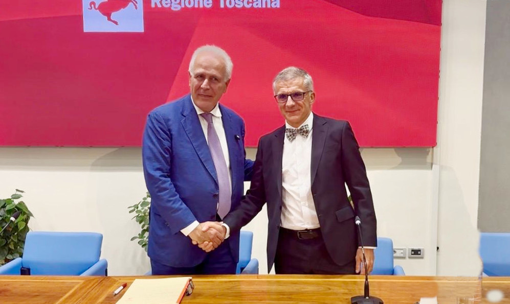 Giani con Rosini, nuovo dg dell' Asl Tse - fonte foto comunicato stampa